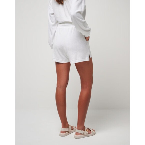 Travis Mathew SET Home Oasis Back In The Sun Baby Terry Top & Shorts White XS - Picture 6 of 16